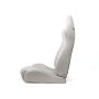 NRG RSC-810GY L/R Reclinable Sport Seats (Pair) The Arrow Grey Vinyl w/ Pressed  logo w/ Grey Stitch