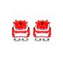 PowerStop S4990 Red Powder Coated Calipers