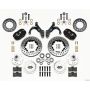 Wilwood 140-12040-D Forged Dynalite Front Kit 11.00in Drilled 69-70 Impala Drum/Disc 69-82 Vette