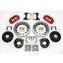 Wilwood 140-10012-DR Narrow Superlite 4R Rear P-Brk Kit 14.00in Drill Red New Big Ford 2.50in Offset