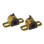 Prothane Universal Greasable Sway Bar Bushings - 18MM - Type A Bracket - Black