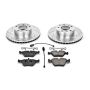PowerStop K379 Z23 Daily Driver Carbon-Fiber Ceramic Brake Pad and Drilled & Slotted Rotor Kit