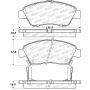 Stoptech 305.09480 Street Select Brake Pads - Rear