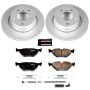 PowerStop CRK962 Genuine Geomet Coated Rotor and Carbon-Fiber Ceramic Brake Pad Kit