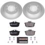 PowerStop ESK913 Genuine Geomet Coated Rotors, ECE-R90 Brake Pads + Hardware Kit