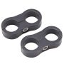 RUSSELL RUS654303 6an Hose Separator - 2pk Black Anodized