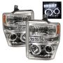 SPYDER 5010582 Projector Headlights - LED Halo - Chrome