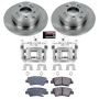 PowerStop KCOE5381 OE Stock Replacement Low-Dust Ceramic Brake Pad, Rotor and Caliper Kit