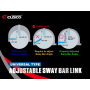 Cusco 00B 318 A34 Universal Adjustable Front Sway Bar End Link Set(345mm-375mm)
