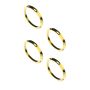 KC HiLiTES 30578 KC Bezel Ring KC FLEX ERA BAR Gold 4PC