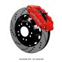 Wilwood 140-15304-DR Narrow Superlite 6R Front Hat Kit 14.00 Drilled Red 63-87 C10 w/  Pro Spindles