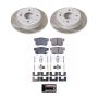PowerStop SC1244 Semi-Coated Rotor and Low-Dust Ceramic Brake Pad Kit