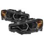 SPYDER 5084347 Projector Headlights - LED DRL - Black