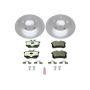 PowerStop ESK585 Genuine Geomet Coated Rotors, ECE-R90 Brake Pads + Hardware Kit