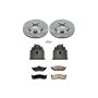 PowerStop KCOE3143 OE Stock Replacement Low-Dust Ceramic Brake Pad, Rotor and Caliper Kit