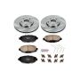 PowerStop KOE1073 OE Stock Replacement Low-Dust Ceramic Brake Pad and Rotor Kit