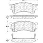 Stoptech 305.06370 Street Select Brake Pads - Rear