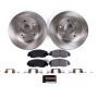 PowerStop KOE2384 OE Stock Replacement Low-Dust Ceramic Brake Pad and Rotor Kit