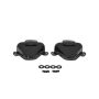 Kentrol 81-95 Jeep CJ/Wrangler YJ Interior Door Latch Brackets Pair - Powdercoat Black