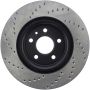 Stoptech 128.61102L Drilled Sport Brake Rotor