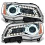 Oracle Lighting 7728-003 SMD Pre-Assembled Headlights, Non-HID, Chrome Bezel, Red