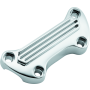 Bikers Choice 489999 74-Up Chrome Finned Handlebar Clamp