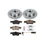 PowerStop KOE6200 OE Stock Replacement Low-Dust Ceramic Brake Pad and Rotor Kit