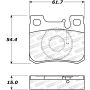 Stoptech 308.06200 Street Brake Pads - Front
