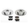 PowerStop K1243 Z23 Daily Driver Carbon-Fiber Ceramic Brake Pad and Drilled & Slotted Rotor Kit