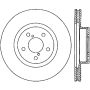 Stoptech 126.47024CSL Power Slot 05-08 LGT Front Left CRYO Slotted Front Left Rotor