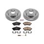 PowerStop KOE5790 OE Stock Replacement Low-Dust Ceramic Brake Pad and Rotor Kit