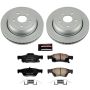 PowerStop CRK5953 Genuine Geomet Coated Rotor and Low-Dust Ceramic Brake Pad Kit