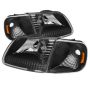 SPYDER 5070319 Xtune Ford F150 97-03 / Expedition 97-02 Crystal Headlights w/Corner Black HD-JH-FF15097-SET-AM-BK