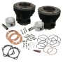 S&S Cycle 91-9017 66-84 3-7/16in x Up To 4-3/4in Stroke Cylinder Kit - Gloss Black