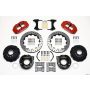 Wilwood 140-9221-DR Narrow Superlite 4R Rear P-Brk Kit 12.88in Drill Red 2005-2014 Mustang