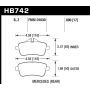 Hawk Performance HB742Z.690 Performance Ceramic Disc Brake Pad