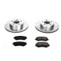 PowerStop K2160 Z23 Daily Driver Carbon-Fiber Ceramic Brake Pad and Drilled & Slotted Rotor Kit