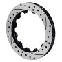 Wilwood 160-11313-BK Rotor-SV-SRP 72 Iron-RH-Drill-BLK 14.25 x 1.25 - 12 on 8.75in