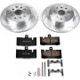 PowerStop K2329 Z23 Daily Driver Carbon-Fiber Ceramic Brake Pad and Drilled & Slotted Rotor Kit