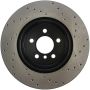 StopTech 11-13 BMW 550i Rear Right Drilled Sport Brake Rotor