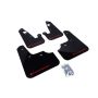 Rally Armor MF8-UR-BLK/RD Black Mud Flap/Red Logo