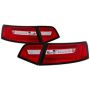 SPYDER 5085191 LED Tail Lights - Red Clear