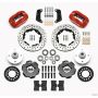 Wilwood 140-12535-DR Forged Dynalite Front Kit 10.75in Drilled Red 64-65 Mustang 6 Cylinder 4-lug