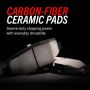 PowerStop Z23-2155 PowerStop - Z23 Daily Driver Carbon-Fiber Ceramic Brake Pads with Hardware Kit