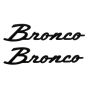 Ford Racing M-1447-BSGS 2021-2025 Bronco Classic Script Fender Badge Kit-Gloss Black