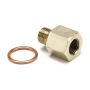 AutoMeter 2265 FITTING, ADAPTER, METRIC, M10X1 MALE TO 1/8
