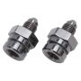 Russell 641293 Performance -3 AN SAE Adapter Fitting (2 pcs.) (Black)
