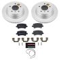 PowerStop ESK6348 Genuine Geomet Coated Rotors, ECE-R90 Brake Pads + Hardware Kit