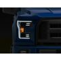 Raxiom T542715 15-17 Ford F-150 Projector Headlights w/ LED Accent- Chrome Housing (Clear Lens)