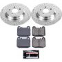PowerStop K5261 Z23 Daily Driver Carbon-Fiber Ceramic Brake Pad and Drilled & Slotted Rotor Kit